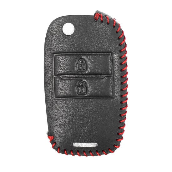 New-Aftermarket-Leather-Case-For-Kia-Flip-Remote-Key-2-Buttons-KA-J-High-Quality-Best-Price---Emirates-Keys