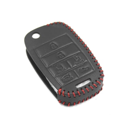 New-Aftermarket-Leather-Case-For-Kia-Flip-Remote-Key-5+1-Buttons-KA-L-High-Quality-Best-Price---Emirates-Keys