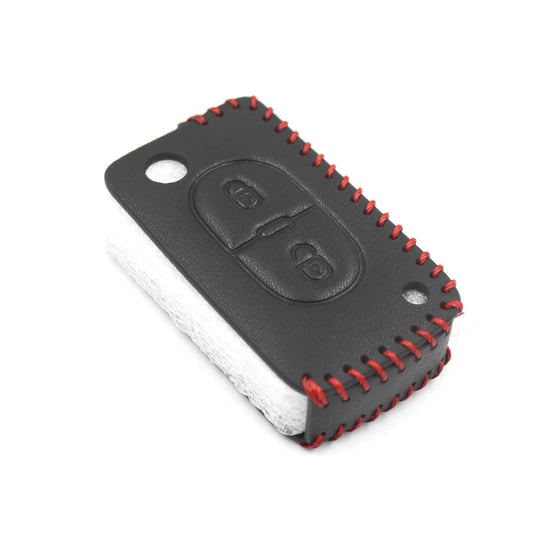 New-Aftermarket-Leather-Case-For-Peugeot-Citroen-Flip-Remote-Key-2-Buttons-High-Quality-Best-Price---Emirates-Keys