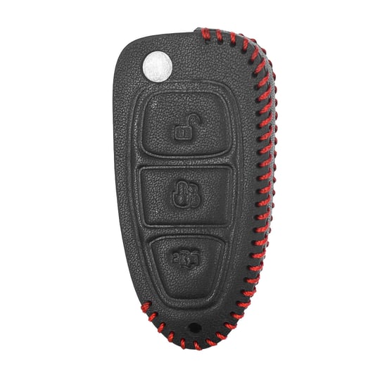 New-Aftermarket-Leather-Case-For-Ford-Flip-Remote-Key-3-Buttons-FD-A-High-Quality-Best-Price---Emirates-Keys