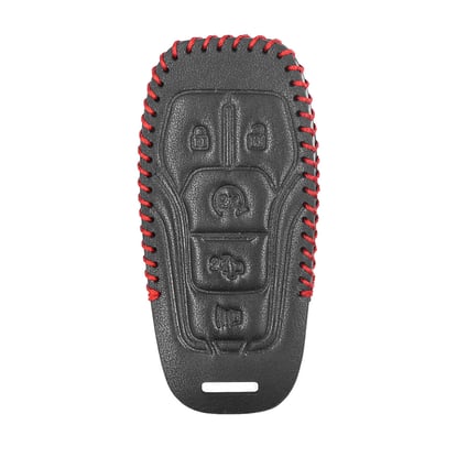 New-Aftermarket-Leather-Case-For-Lincoln-Smart-Remote-Key-4+1-Buttons-LK-C-High-Quality-Best-Price---Emirates-Keys