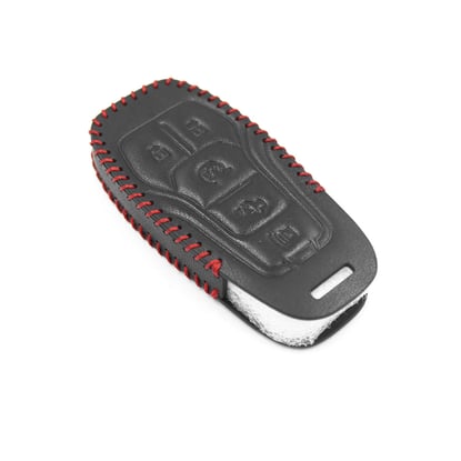 New-Aftermarket-Leather-Case-For-Lincoln-Smart-Remote-Key-4+1-Buttons-LK-C-High-Quality-Best-Price---Emirates-Keys