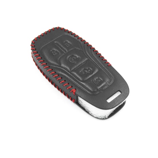 New-Aftermarket-Leather-Case-For-Lincoln-Smart-Remote-Key-4+1-Buttons-LK-C-High-Quality-Best-Price---Emirates-Keys