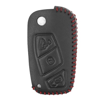 New-Aftermarket-Leather-Case-For-Fiat-Flip-Remote-Key-3-Buttons-FIA-B-High-Quality-Best-Price---Emirates-Keys