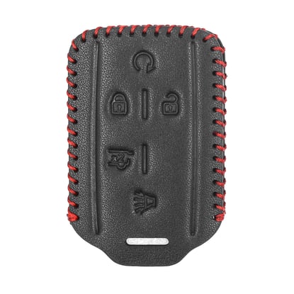New-Aftermarket-Leather-Case-For-GMC-Smart-Remote-Key-4+1-Buttons-High-Quality-Best-Price---Emirates-Keys