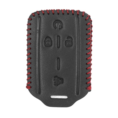 New-Aftermarket-Leather-Case-For-GMC-Smart-Remote-Key-3+1-Buttons-High-Quality-Best-Price---Emirates-Keys
