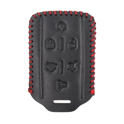 New-Aftermarket-Leather-Case-For-GMC-Smart-Remote-Key-5+1-Buttons-High-Quality-Best-Price---Emirates-Keys