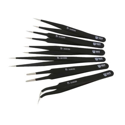 ESD-Anti-Static-Stainless-Steel-Tweezers-6-Types-Repair-Hardened-Stainless-Steel-Pointed-Tweezers-Elbow-Round-Head-Extension-Clip-side-viwe