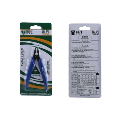 BST-107F1-mini-Cutting-Plier,-Great-for-Trimming-Excess-Wire-From-Components-Soldered-to-Circuit-Boards,-or-Any-Precise-Cutting