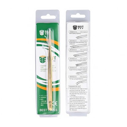BEST-BST-SS-SA-Gold-Plated-Tip-Tweezer-Precision-Tweezers-Laid-Special-Hard-Wear-Resistant---Emirates-Keys
