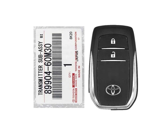 Brand-NEW-Toyota-Land-Cruiser-2018-2019-Genuine-OEM-Smart-Remote-Key-2-Buttons-433MHz-89904-60M30-8990460M30---FCCID:-BJ2EK---Emirates-Keys