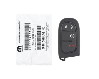 New-Jeep-Cherokee-Genuine-OEM-Smart-Key-2014-2017-Remote-4-Buttons-433MHz-Manufacturer-Part-Number:-68105078AG----Emirates-Keys