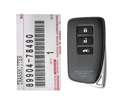 Brand-New-Lexus-NX-2016-Genuine-OEM-Smart-Key-3-Buttons-315MHz-89904-78490-8990478490---FCCID:-14FDD-04---Emirates-Keys