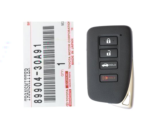 Brand-New-Lexus-GS-ES-2013-2015-Genuine-OEM-Smart-Key-Remote-4-Buttons-315MKz-89904-30A91,-89904-30A31---FCCID:-HYQ14FBA