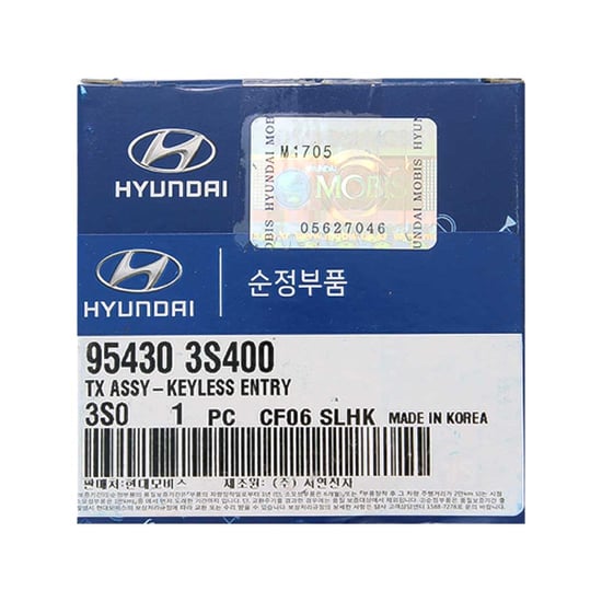 NEW-Hyundai-Sonata-2014-2015-Genuine-OEM-Flip-Remote-Key-Without-Transponder-4-Buttons-433MHz-95430-3S400-954303S400---FCCID:-OKA-860T---Emirates-Keys