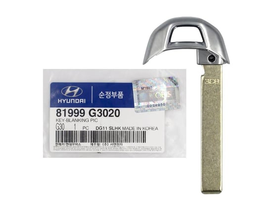 New-Genuine-OEM-Hyundai-Elantra-2018-Genuine-Emergency-Smart-Remote-Key-Blade-Manufacturer-Part-Number:-81999-G3020---Mk3