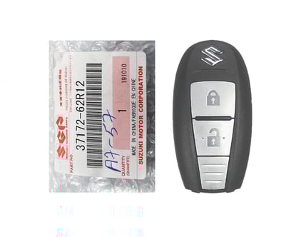 Brand-New-Suzuki-Genuine-OEM-Smart-Remote-Key-2-Buttons-433MHz-Manufacturer-Part-Number:-37172-62R12---3717262R12---FCCID:-CWTR68P0---Emirates-Keys