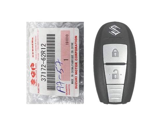 Brand-New-Suzuki-Genuine-OEM-Smart-Remote-Key-2-Buttons-433MHz-Manufacturer-Part-Number:-37172-62R12---3717262R12---FCCID:-CWTR68P0---Emirates-Keys