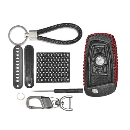 New-Aftermarket-Leather-Case-For-BMW-FEM-Remote-Key-3-Buttons-High-Quality-Best-Price---Emirates-Keys