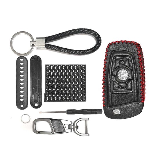 New-Aftermarket-Leather-Case-For-BMW-FEM-Remote-Key-3-Buttons-High-Quality-Best-Price---Emirates-Keys