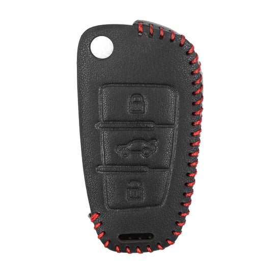 New-Aftermarket-Leather-Case-For-Audi-Flip-Remote-Key-3-Buttons-High-Quality-Best-Price---Emirates-Keys