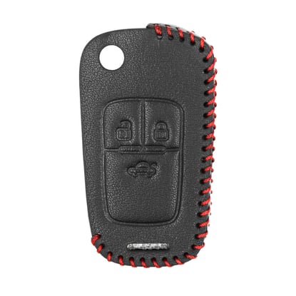 New-Aftermarket-Leather-Case-For-Chevrolet-Cruze-Opel-Astra-J-Flip-Remote-Key-3-Buttons-High-Quality-Best-Price---Emirates-Keys