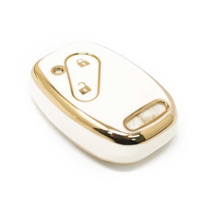 New-Aftermarket-Nano-High-Quality-Cover-For-Honda-Remote-Key-2-Buttons-White-Color-J11J---Emirates-Keys