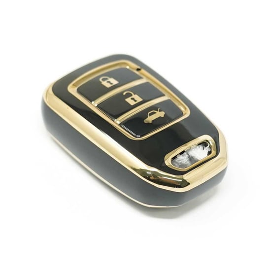 New-Aftermarket-Nano-High-Quality-Cover-For-Honda-Remote-Key-3-Buttons-Black-Color-D11J3---Emirates-Keys