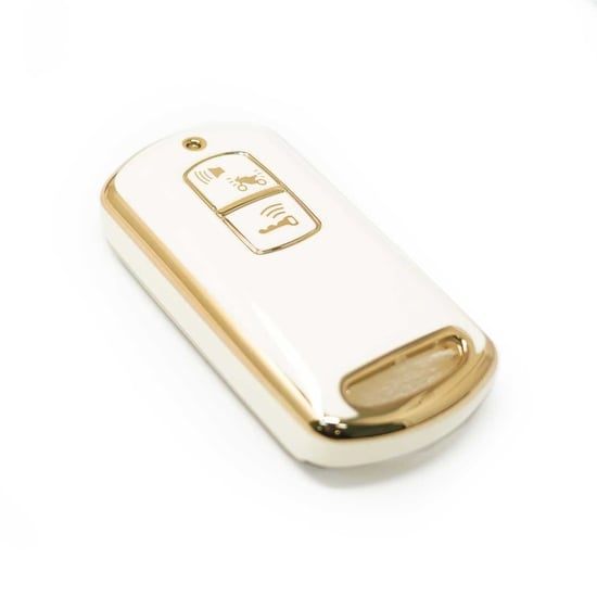 New-Aftermarket-Nano-High-Quality-Cover-For-Honda-Remote-Key-2-Buttons-White-Color-F11J---Emirates-Keys