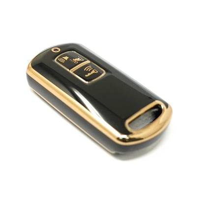 New-Aftermarket-Nano-High-Quality-Cover-For-Honda-Remote-Key-2-Buttons-Black-Color-F11J---Emirates-Keys
