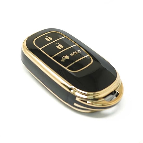 New-Aftermarket-Nano-High-Quality-Cover-For-Honda-Remote-Key-3-Buttons-Black-Color-G11J3---Emirates-Keys