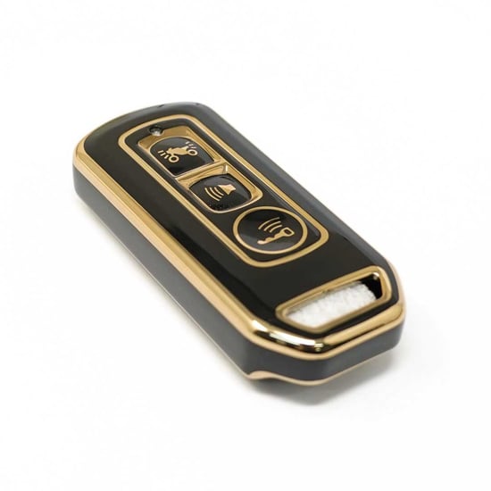 New-Aftermarket-Nano-High-Quality-Cover-For-Honda-Remote-Key-3-Buttons-Black-Color-I11J---Emirates-Keys