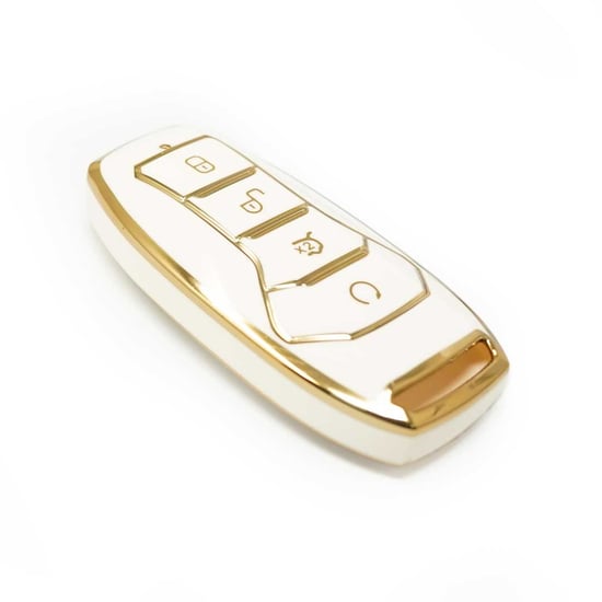 New-Aftermarket-Nano-High-Quality-Cover-For-BYD-Remote-Key-4-Buttons-White-Color-A11J---Emirates-Keys