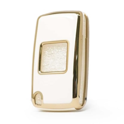 New-Aftermarket-Nano-High-Quality-Cover-For-Peugeot-Remote-Key-2-Buttons-White-Color-D11J2---Emirates-Keys