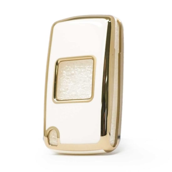 New-Aftermarket-Nano-High-Quality-Cover-For-Peugeot-Remote-Key-2-Buttons-White-Color-D11J2---Emirates-Keys
