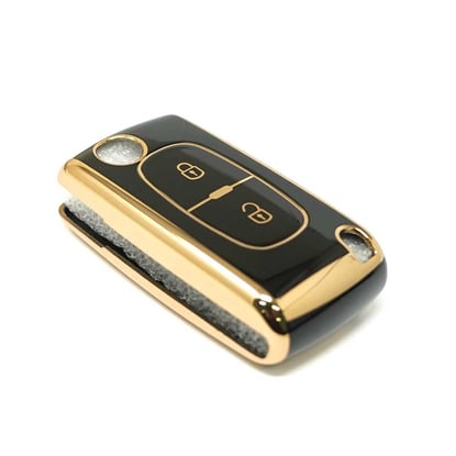 New-Aftermarket-Nano-High-Quality-Cover-For-Peugeot-Remote-Key-2-Buttons-Black-Color-D11J2---Emirates-Keys