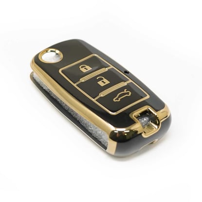 New-Aftermarket-Nano-High-Quality-Cover-For-Dongfeng-Remote-Key-3-Buttons-Black-Color-A11J---Emirates-Keys