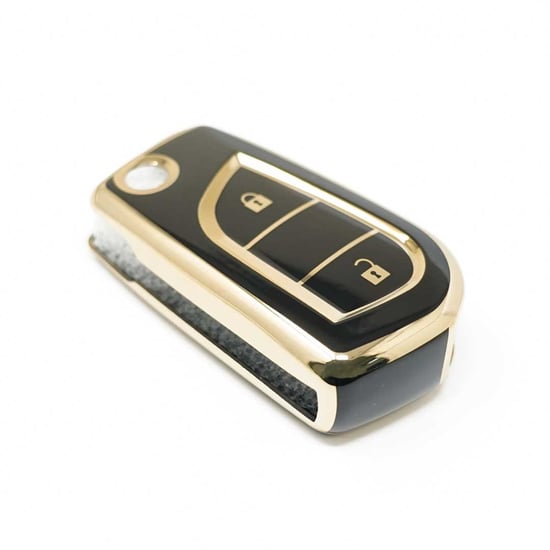 New-Aftermarket-Nano-High-Quality-Cover-For-Toyota-Remote-Key-2-Buttons-Black-Color-C11J2---Emirates-Keys