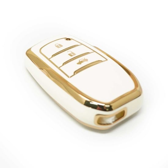 New-Aftermarket-Nano-High-Quality-Cover-For-Toyota-Remote-Key-3-Buttons-White-Color-A11J3H---Emirates-Keys
