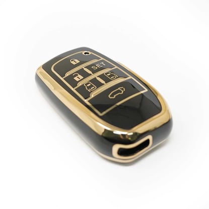 New-Aftermarket-Nano-High-Quality-Cover-For-Toyota-Remote-Key-6-Buttons-Black-Color-A11J6H---Emirates-Keys