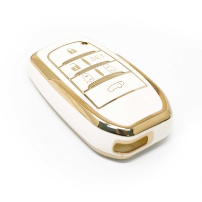 New-Aftermarket-Nano-High-Quality-Cover-For-Toyota-Remote-Key-6-Buttons-White-Color-A11J6H---Emirates-Keys