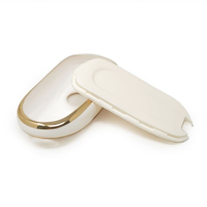 New-Aftermarket-Nano-High-Quality-Cover-For-Buick-Remote-Key-4+1-Buttons-Auto-Start-White-Color---Emirates-Keys