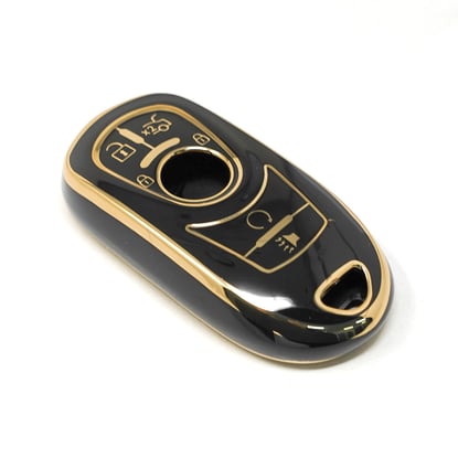 New-Aftermarket-Nano-High-Quality-Cover-For-Buick-Remote-Key-4+1-Buttons-Auto-Start-Black-Color---Emirates-Keys