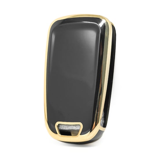 New-Aftermarket-Nano-High-Quality-Cover-For-Chevrolet-Opel-Flip-Remote-Key-3-Buttons-Black-Color---Emirates-Keys