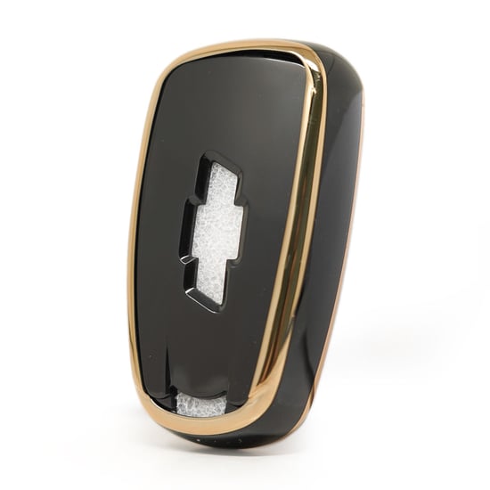 New-Aftermarket-Nano-High-Quality-Cover-For-Chevrolet-Remote-Key-3+1-Buttons-Black-Color---Emirates-Keys