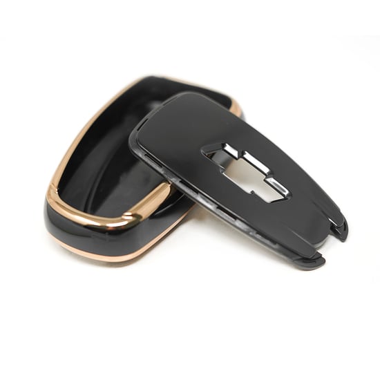 New-Aftermarket-Nano-High-Quality-Cover-For-Chevrolet-Remote-Key-3+1-Buttons-Black-Color---Emirates-Keys