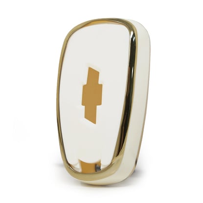 New-Aftermarket-Nano-High-Quality-Cover-For-Chevrolet-Remote-Key-3+1-Buttons-White-Color---Emirates-Keys