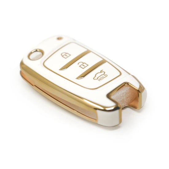 New-Aftermarket-Nano-High-Quality-Cover-For-Hyundai-2020-Flip-Remote-Key-3-Buttons-White-Color---Emirates-Keys