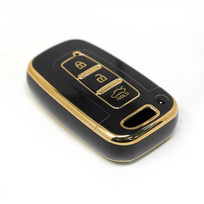 New-Aftermarket-Nano-High-Quality-Cover-For-KIA-Hyundai-Remote-Key-3-Buttons-Black-Color---Emirates-Keys