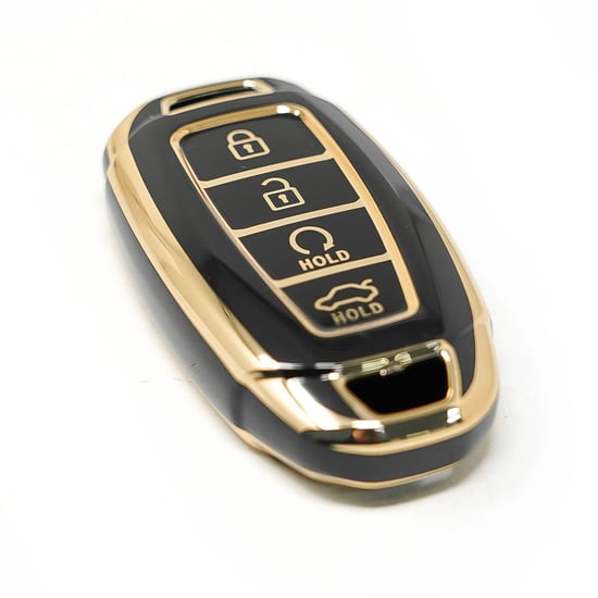 New-Aftermarket-Nano-High-Quality-Cover-For-Hyundai-Remote-Key-4-Buttons-Auto-Start-Black-Color----Emirates-Keys